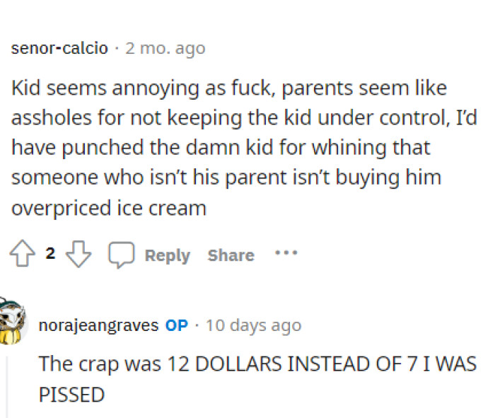 I would have just set a boundary right there to explain why it wasn't going to happen.