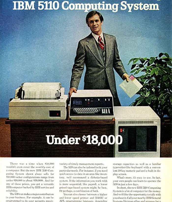 38. The 1978 Ibm 5110: $18,000