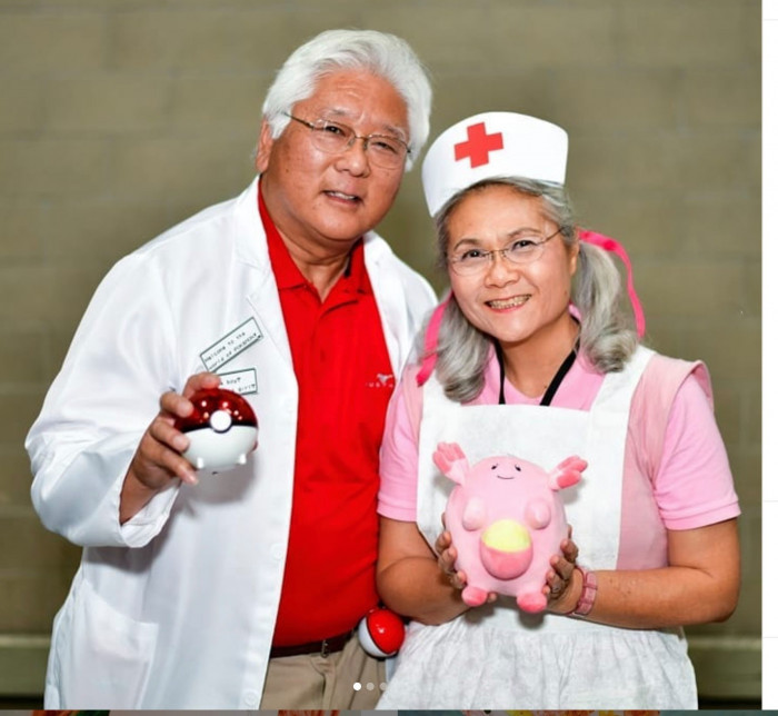 5. Professor Oak & Nurse Joy from Pokémon