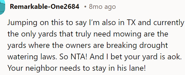 Another Redditor agreed