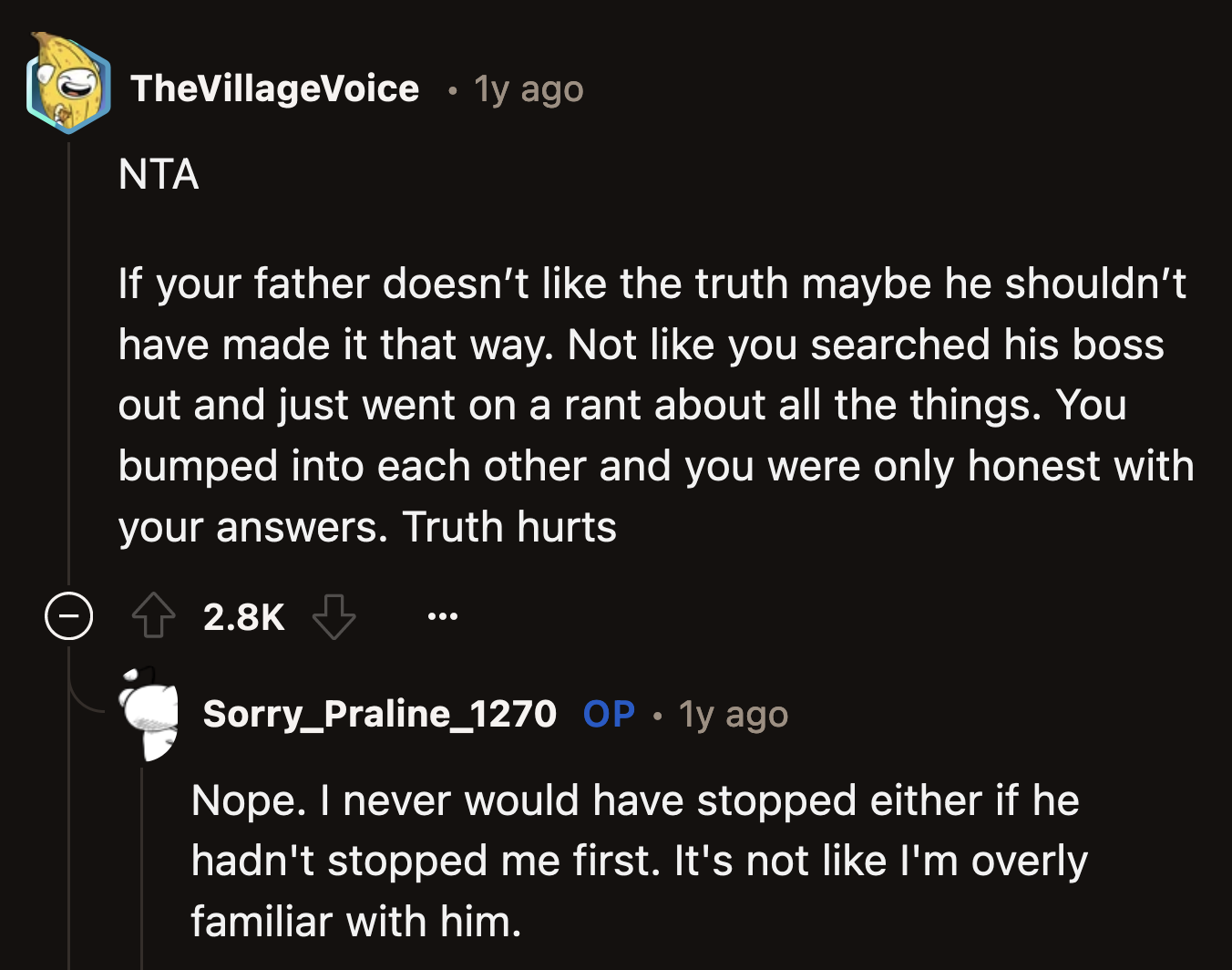 OP said she only answered his boss's question. She wouldn't have gone out of her way to talk to him if he hadn't stopped her first.