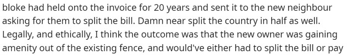 They explained the outcome of the situation, stating that they would have to split the bill, but not everyone agreed with that.