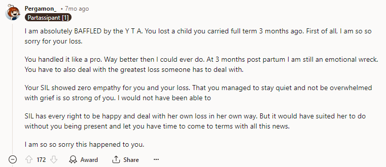 I am absolutely BAFFLED by the YTA