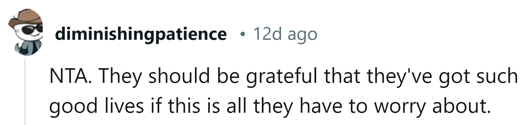 First world problems.