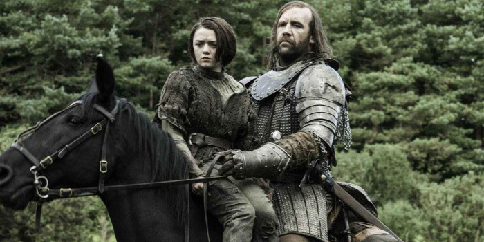 Arya Stark and The Hound