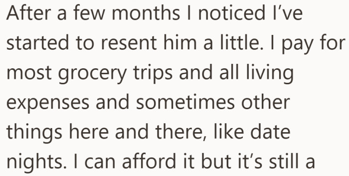 Nothing dramatic changed, except the quiet build of resentment over time.