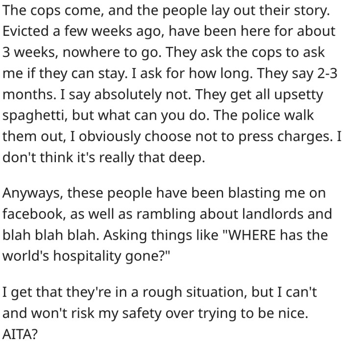 Was she wrong? Reddit responds.