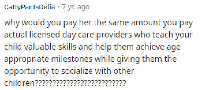 This is actually definitely something that needs to be addressed too, and also the MIL is family, so I mean that says something right there too.