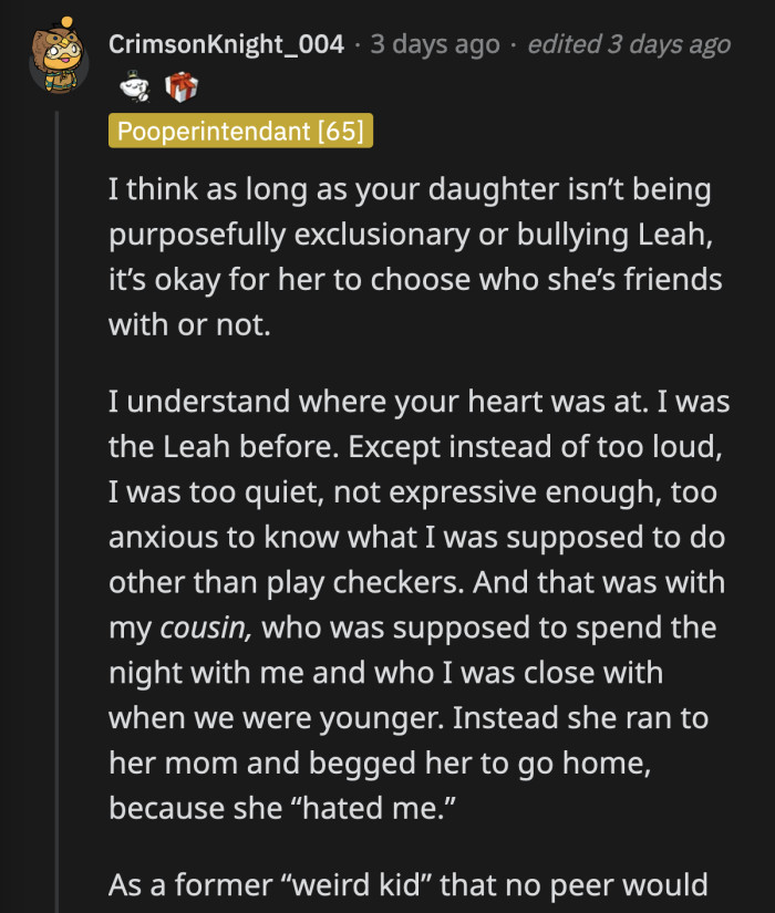 We can give OP the benefit of the doubt and assume that she only had good intentions with this friendship plan of hers.