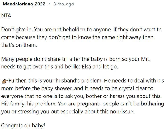 Her husband needs to deal with this