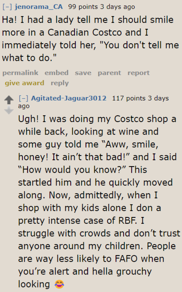 People who mind their business are everywhere, sadly. Not just those who shop at Costco.