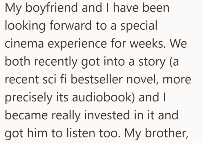 They didn’t just plan to watch it, they had already shared the story leading up to it.