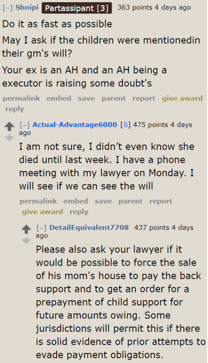 The OP Needs to Make a Move Now, Before Her Ex Can Do Something to Prevent Her from Getting Child Support.