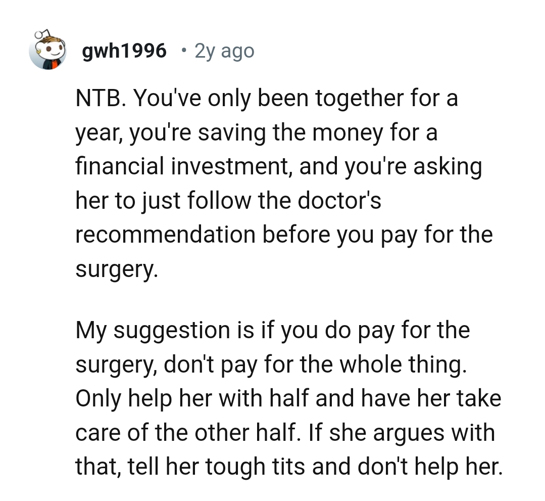 The OP Is Saving for a Financial Investment