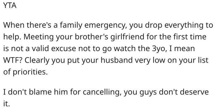 2. Family emergencies demand you drop everything to help.