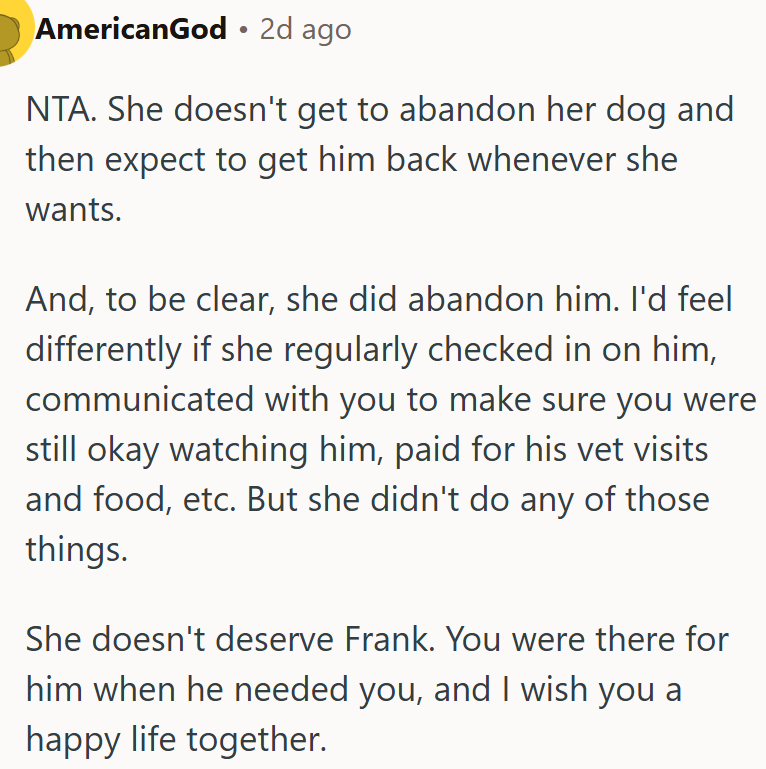 She doesn't deserve Frank.