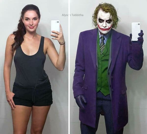 6. “Alyson Tabbitha As Dark Knight Joker”