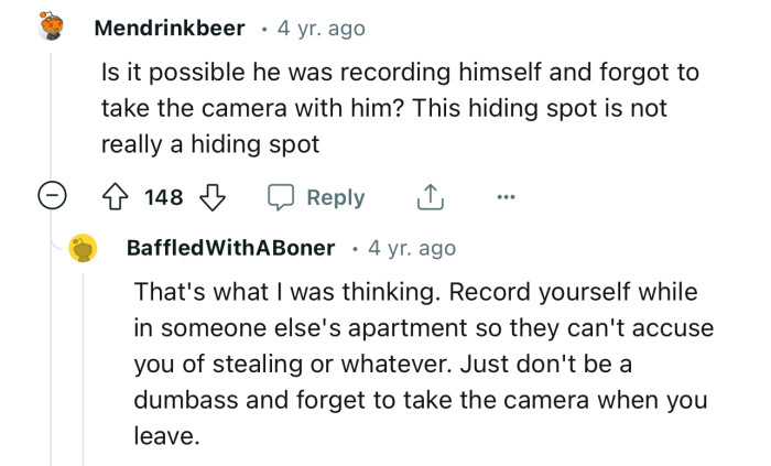 “This hiding spot is not really a hiding spot.”