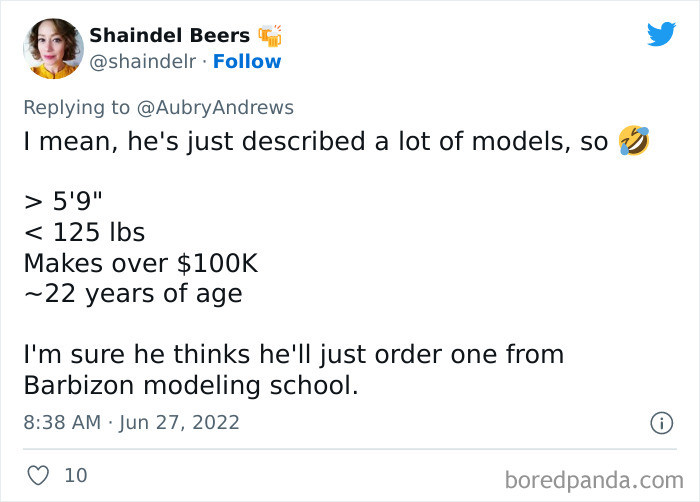 40. He thinks he can order one