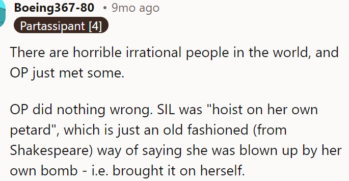 The SIL brought it on herself