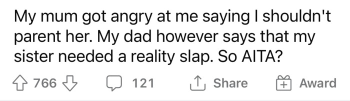 OP doubted the way she handled the situation after her mom's reaction, so she decided to consult with the Reddit community.