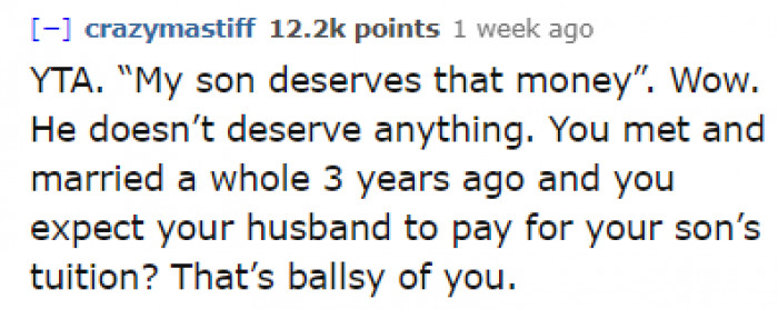 Redditors didn't hesitate to flame OP in the comments