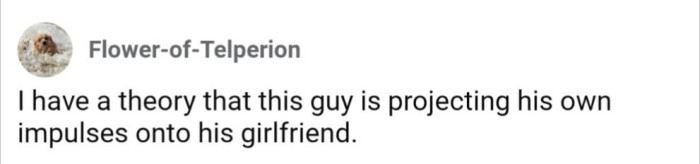 Highly likely there's some projection going on