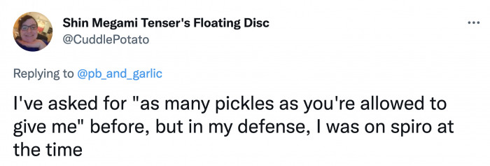 Well, they might not have known that, so you can still be part of their weird stories