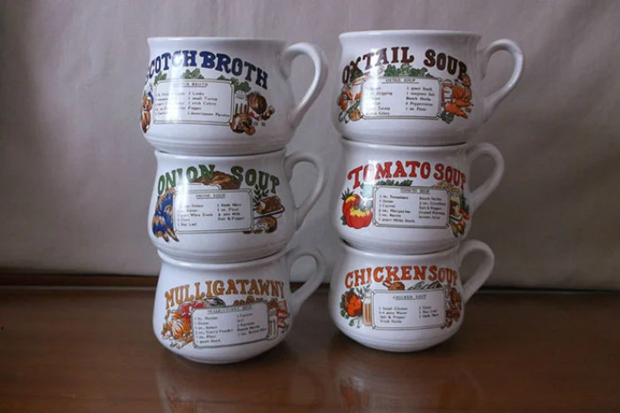 2. These Soup Bowls Were Given Away by Petrol Stations
