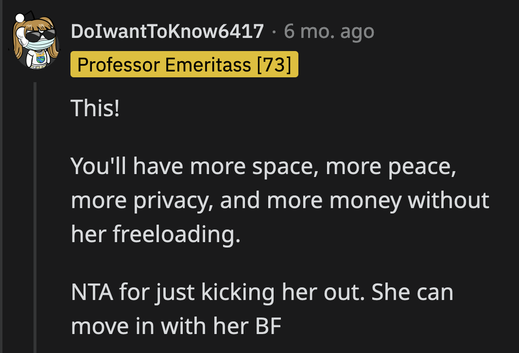 This approach would definitely cause the least amount of stress for OP.