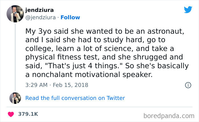 3. She's basically a nonchalant motivational speaker