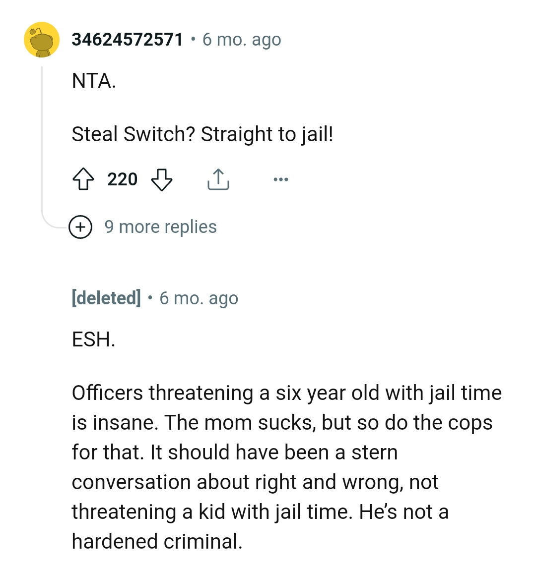 It Should Have Been a Stern Conversation About Right and Wrong