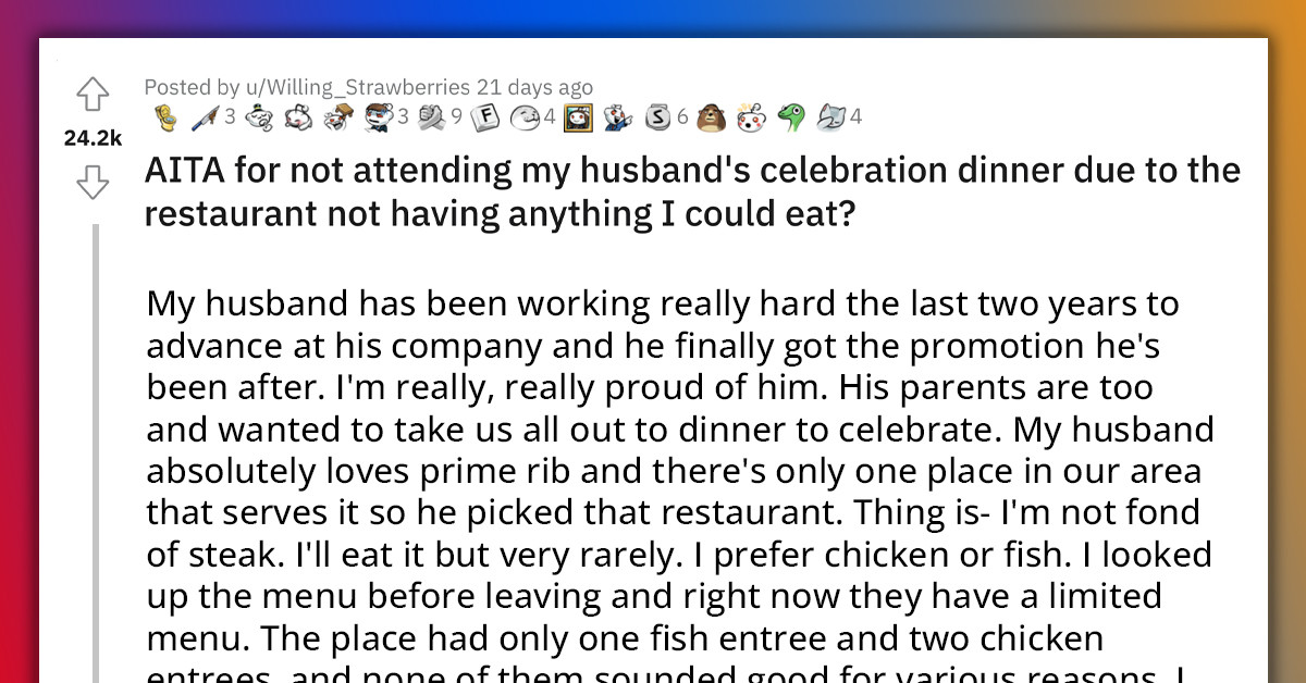 Woman Ruins Husband's Promotion Celebration Dinner After He Refused Hosting It In Her Preferred Restaurant