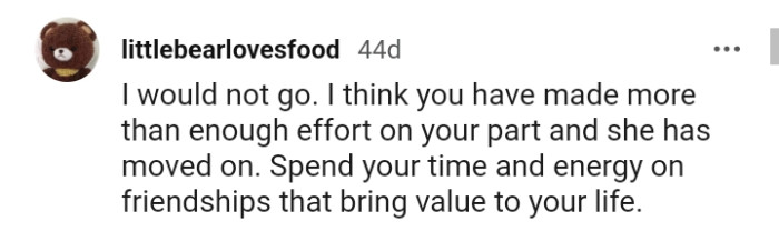 Spending time and energy on friendships that bring value