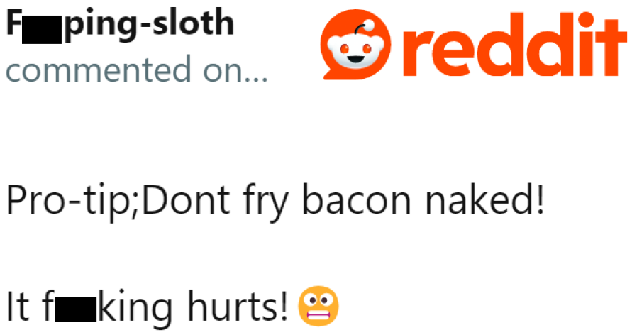 This is one bad idea when naked at home.