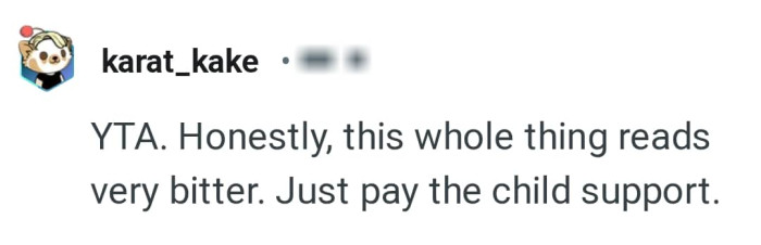 It sounds very bitter