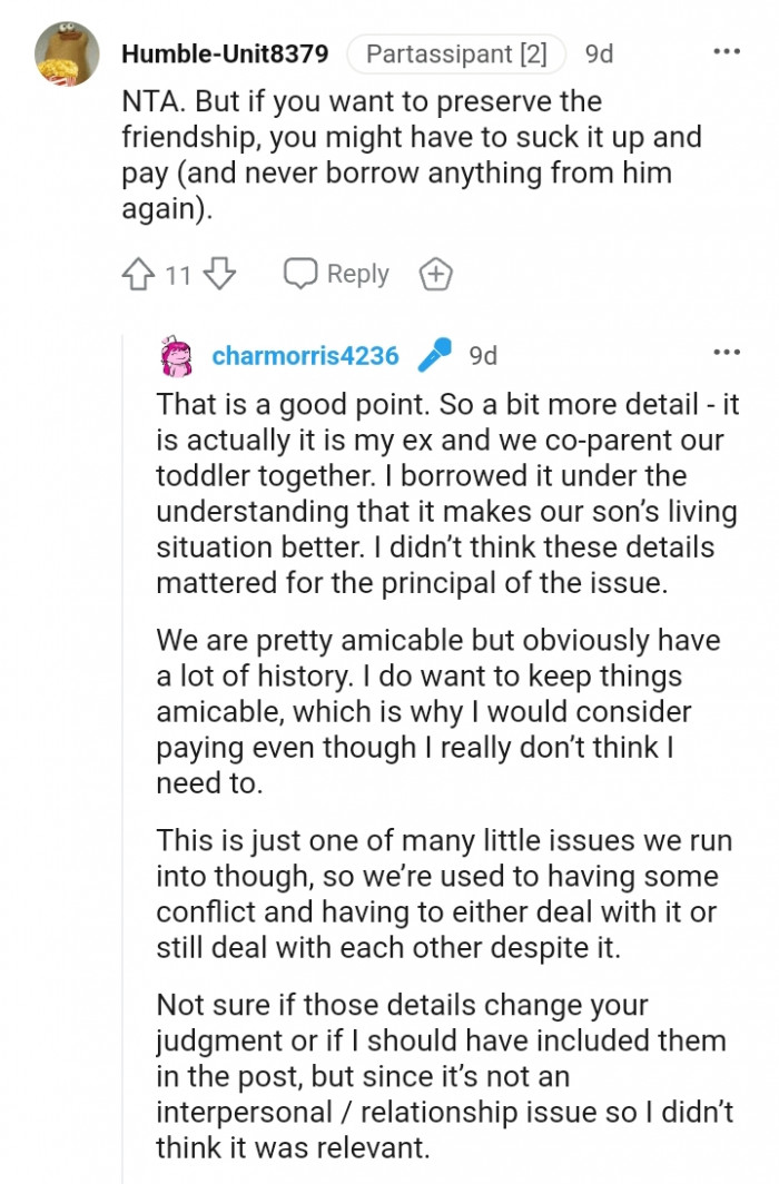 The OP didn't think these details mattered for the principle of the issue