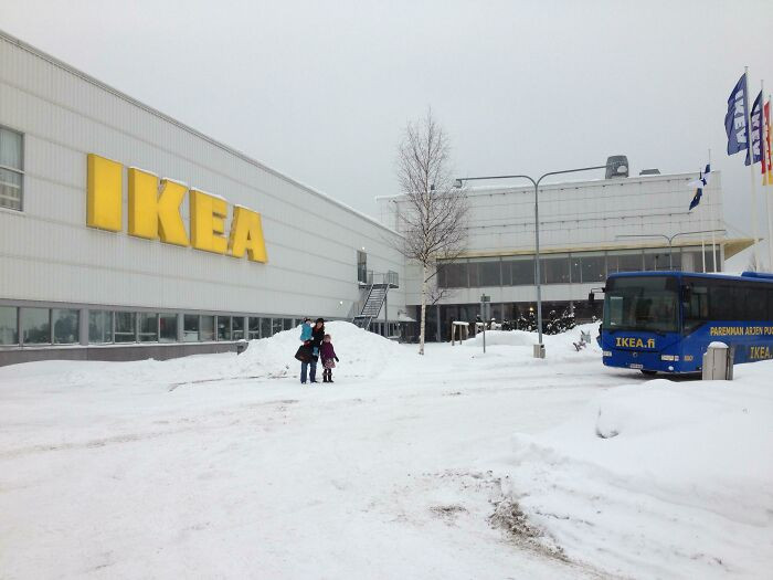 "This IKEA In Espoo, Finland Is The Only White IKEA In The World"