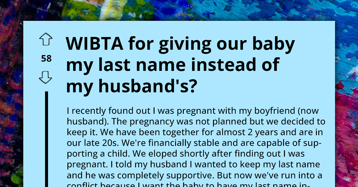 Battle of the Last Names Unleashed as Soon-to-Be Parents Engage in Fierce Showdown Over Naming Rights for Their Incoming Baby