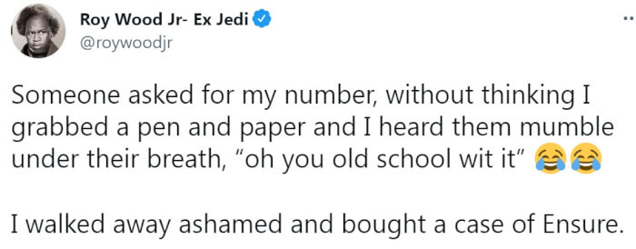 18. Grabbing a Pen and Paper When Someone Asks for Your Number