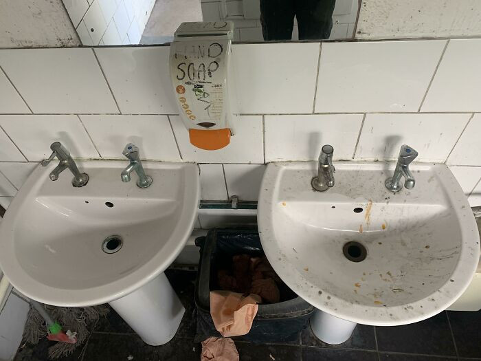 45. How my coworker always leaves the sink