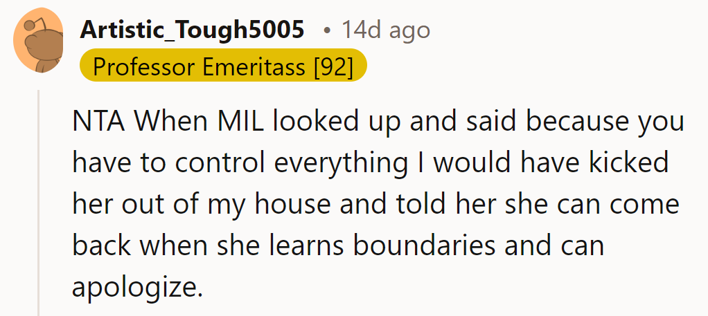 When boundaries and apologies align, come back to the house, MIL!