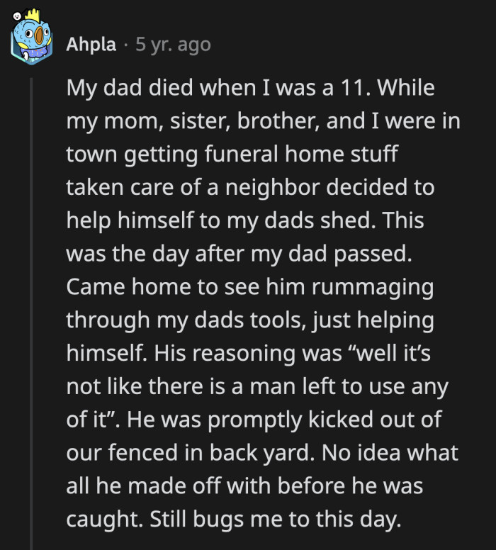 No fence or locked gate will stop them from taking things they feel they deserve