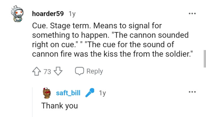 According to this Redditor, the cannon sounded right on cue