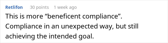 Beneficent compliance