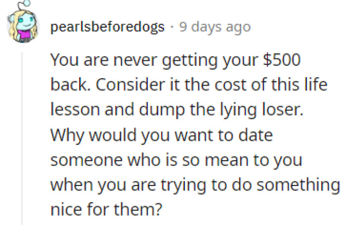 Dump the lying loser