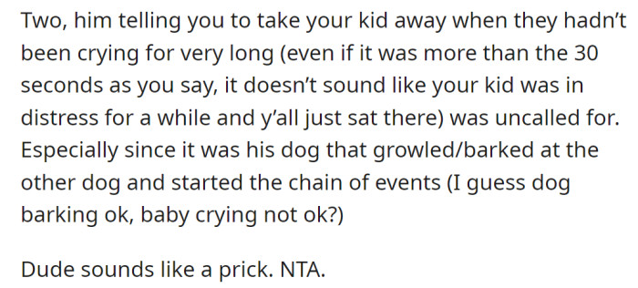 explained his point of view: