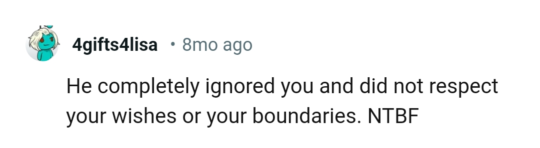 OP's husband ignored him