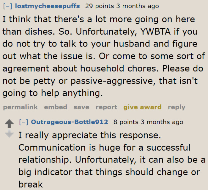 The OP needs to solve this issue with her husband.