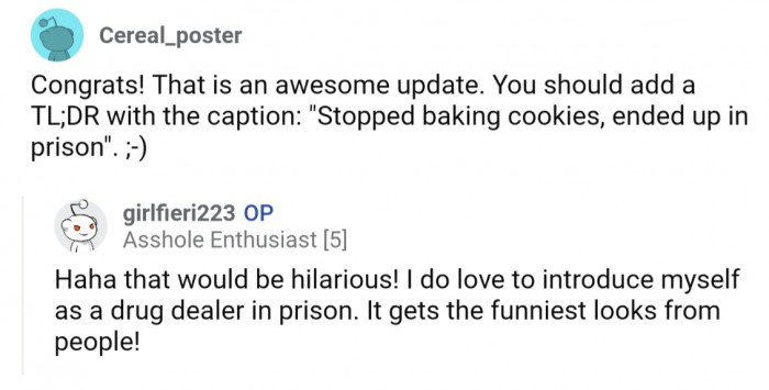 A great update, and even better suggestion for a TL;DR